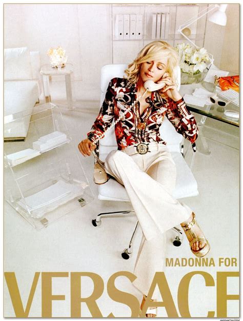 madonna vintage versace|Madonna Versace campaign photos.